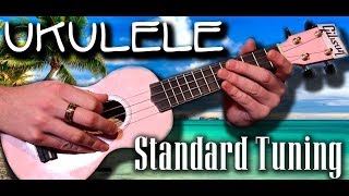 Online Ukulele Tuner  STANDARD TUNING  G  C  E  A [upl. by Simmie358]