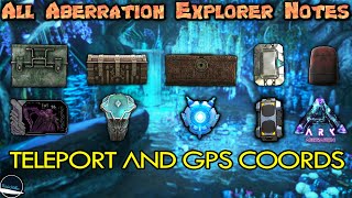 All Aberration Explorer Note locations in Ark Survival Evolved [upl. by Ennayram616]