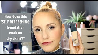 SHISEIDO Self Refreshing Foundation Review for Over 40 Dry Skin [upl. by Marysa33]