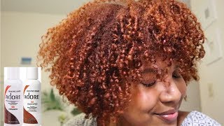 DYEING MY HAIR COPPER REDORANGE Using Adore Cinnamon amp Cajun Spice [upl. by Xela]