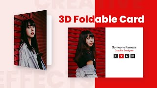 CSS 3D Foldable Card Hover Effects  How To Create a Flip Card with Html amp CSS [upl. by Brinkema]