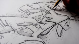 How to draw a Graffiti piece [upl. by Occor346]