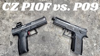 CZ P10F vs P09 battle of the full size CZs [upl. by Nananne]