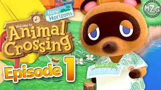 Animal Crossing New Horizons Gameplay Walkthrough Part 1  Island Getaway [upl. by Adnik735]