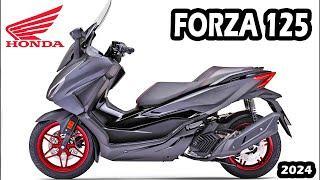 New 2024 HONDA FORZA 125  Specs Colours Details [upl. by Bastian]