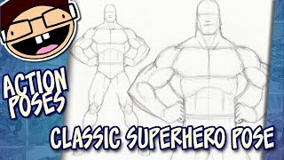 How to Draw the CLASSIC SUPERHERO POSE  Narrated Easy StepbyStep Tutorial [upl. by Kozloski]