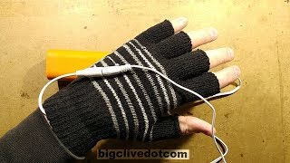 USB powered heated gloves Test and disassembly [upl. by Anahs791]