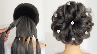 Perfect Messy Bun Hairstyle  Hairstyle For Bridal  Ladies Hair Style [upl. by Haikan533]