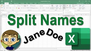 Excel Split Names Tutorial [upl. by Nena]