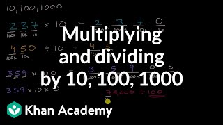 Multiplying and dividing by 10 100 1000 [upl. by Pero987]