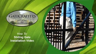 How To Install Sliding Driveway Gates [upl. by Ahsikram]