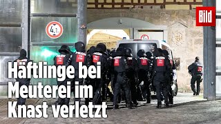 Gefängnismeuterei Polizei stürmt Knast in Thüringen  JVA Untermaßfeld [upl. by Madoc]