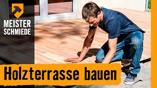 Holzterrasse bauen  HORNBACH Meisterschmiede [upl. by Carlee]