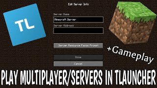 How To Play Multiplayer amp Servers On Minecraft Tlauncher Bedwars Factions Skywars amp Much More [upl. by Oconnor930]