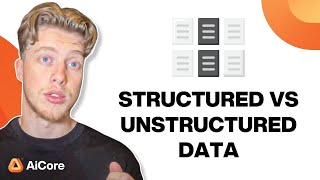 Structured vs Unstructured Data [upl. by Aihcrop]