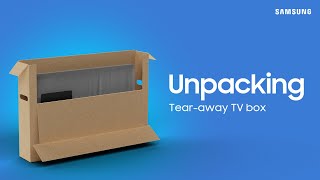 How to unbox your 2021 Samsung 55” UHD TV  Samsung US [upl. by Artekal]