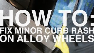 How To Fix Minor Curb Rash Scratches On Alloy Wheel Diamond Turned [upl. by Riba881]