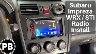 2012  2016 Subaru Impreza  WRX  STI Radio Install [upl. by Nnire]