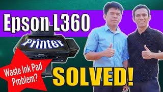 Resetting Epson L360 Printer  Waste Ink Pad [upl. by Annazus454]