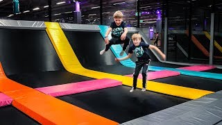 Trampoline Park Fun at Yoump [upl. by Ynomrah]