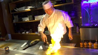 Teppanyaki in Tokyo  Wagyu Steak amp Canadian Lobster [upl. by Betsy]