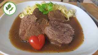 Schmorbraten vom Rind nach Omas Rezept Sonntagsbraten [upl. by Leelah]